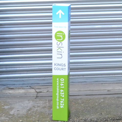 bollard advertising sleeves